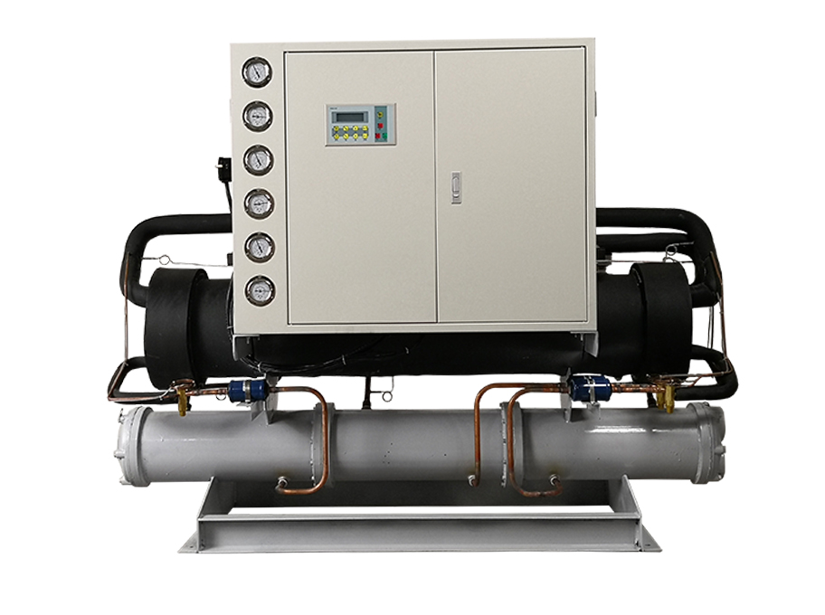 Water-cooled open type industrial refrigeration unit